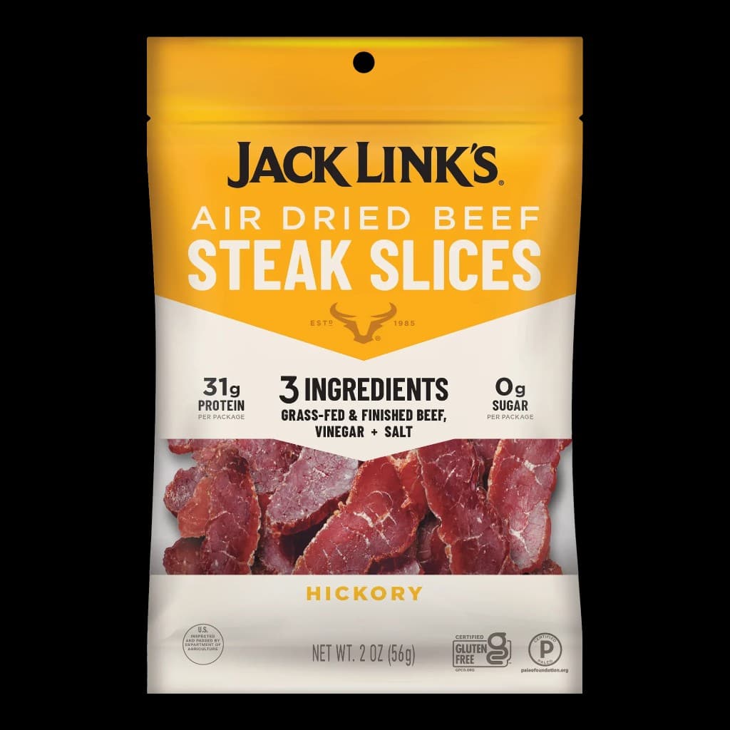 Air Dried Beef Steak Slices - Hickory front packaging