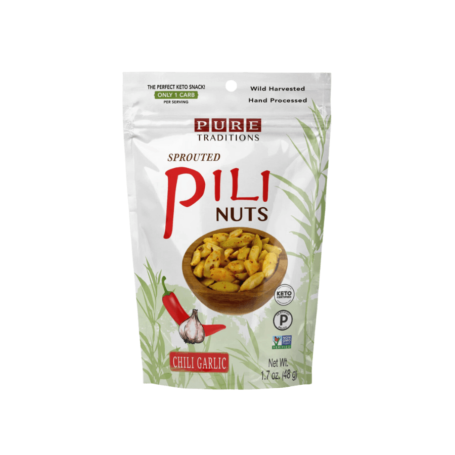 Sprouted Pili Nuts Chili Garlic