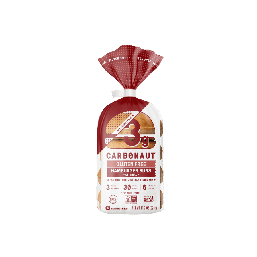 Carbonaut Gluten Free Hamburger Buns Original USA