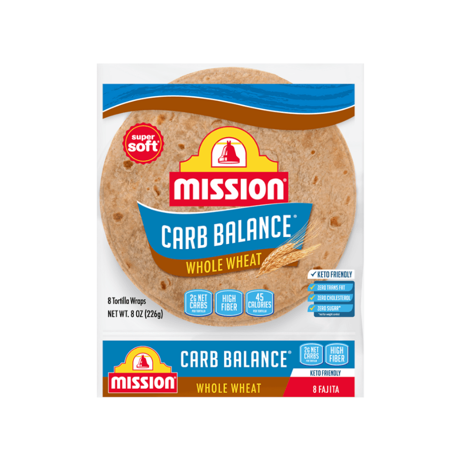 Whole Wheat Fajita Carb Balance Tortilla Mission Food