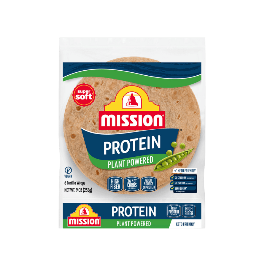 Plant Powered Protein Tortilla Mission Food
