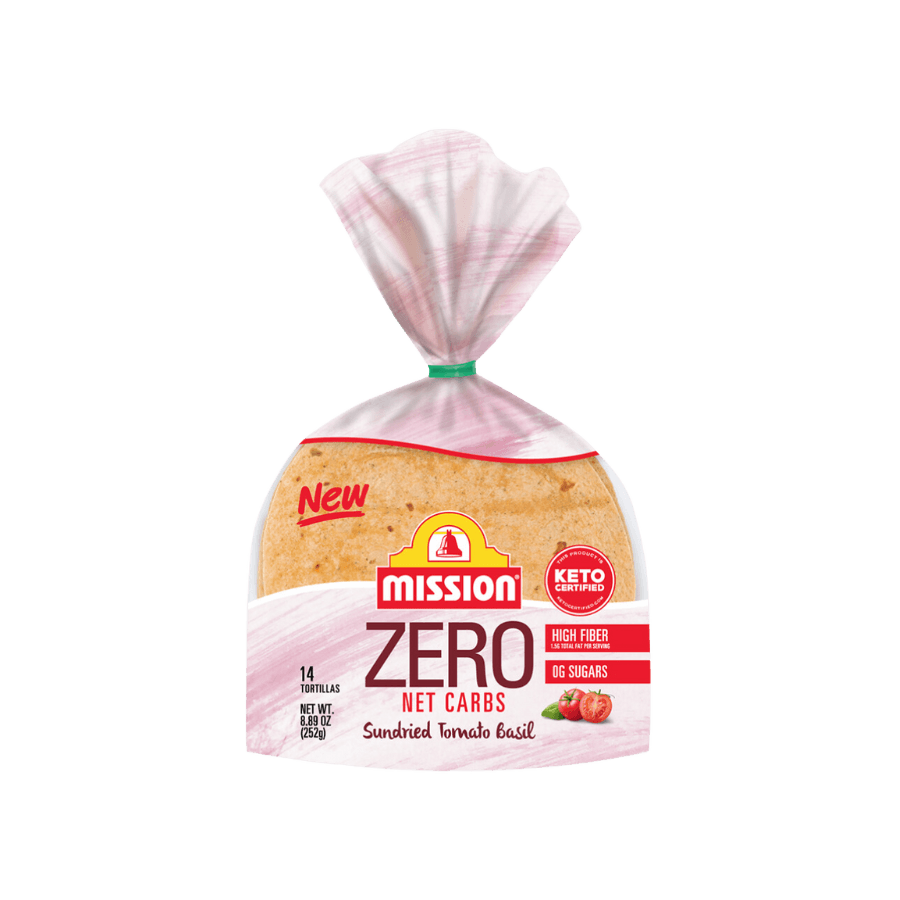 Sundried Tomato Zero Net Carbs Tortilla Mission Food