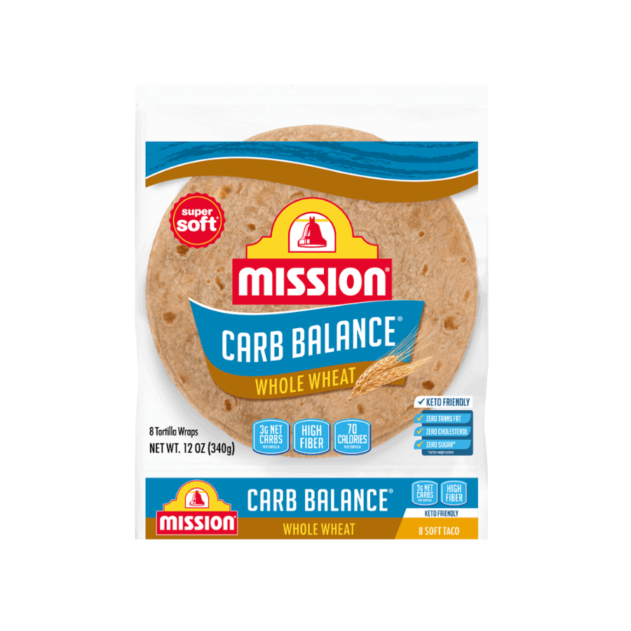 Whole Wheat Soft Taco Carb Balance Tortilla Mission Food