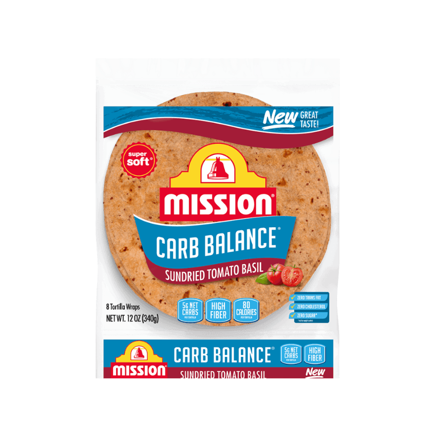 Sundried Tomato Basil Carb Balance Tortilla Mission Food