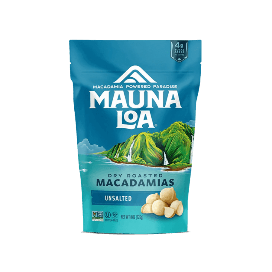 Unsalted Roasted Macadamias Mauna Loa