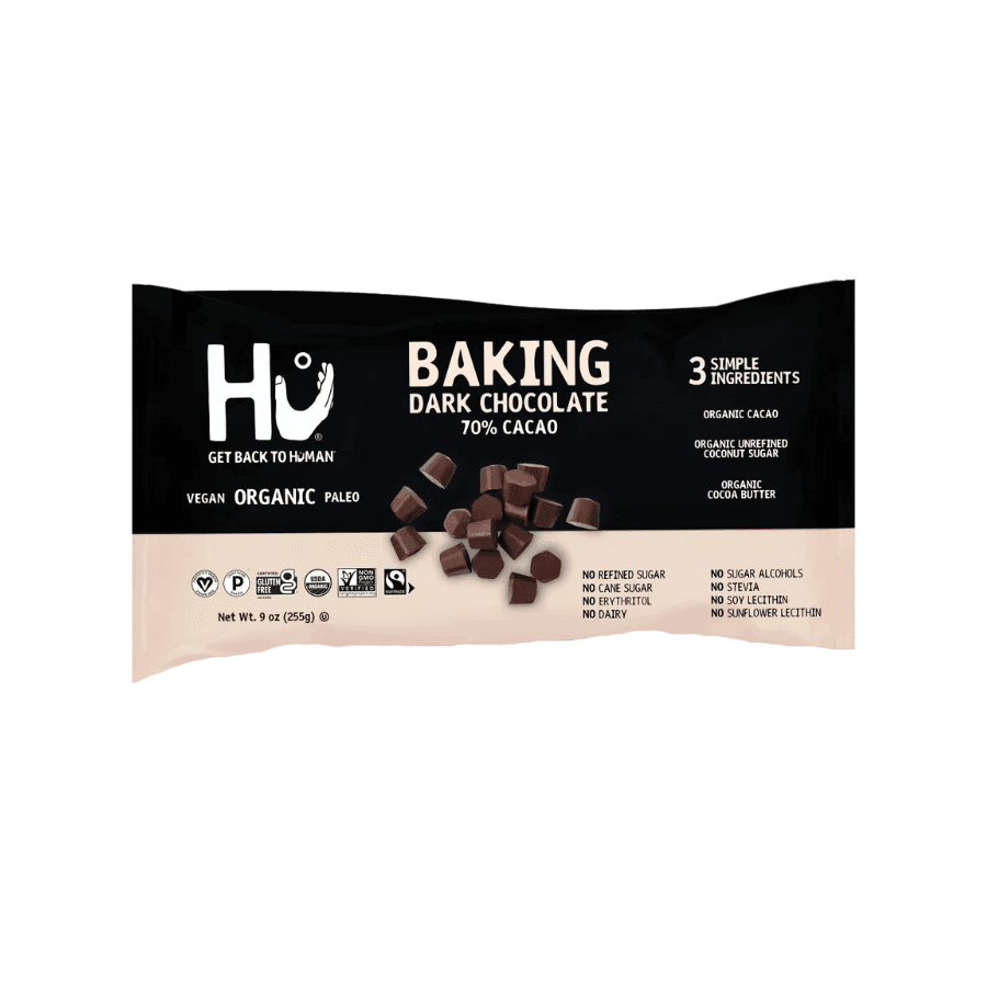 Dark Chocolate Baking Chips Hu Kitchen