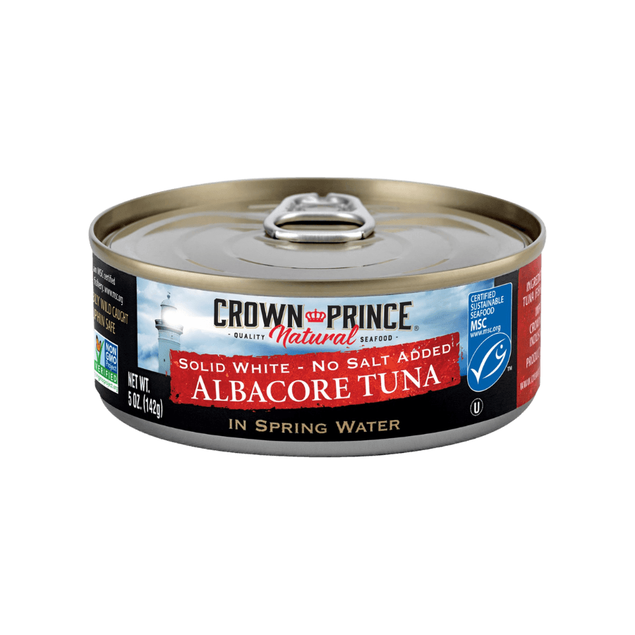 White Albacore Tuna in Water No Salt Added Crown Prince Natural