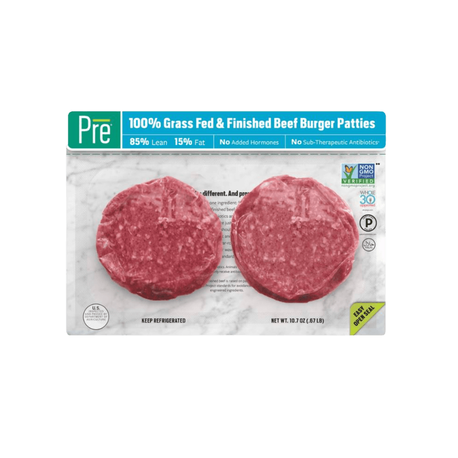 85% Lean 15% Fat Beef Patties PRE Brands
