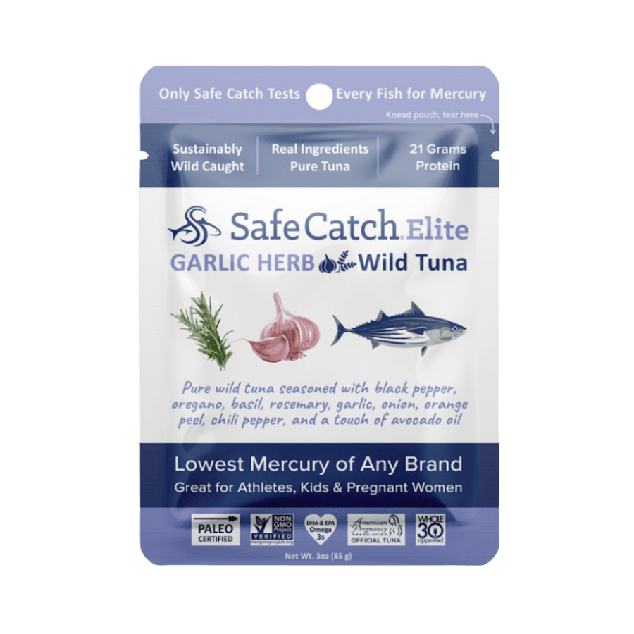 Garlic Herb Wild Tuna Packaged Safe Catch