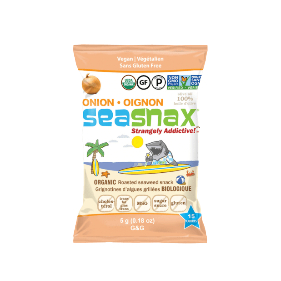Toasty Onion Organic Roasted Seaweed Snack Grab & Go