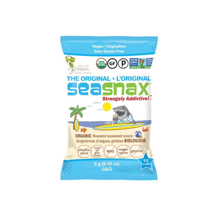 Organic Premium Roasted Seaweed Snack – Original Big Grab