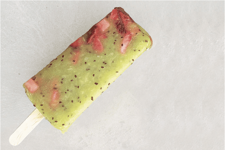 Strawberry Kiwi Paleo Popsicles