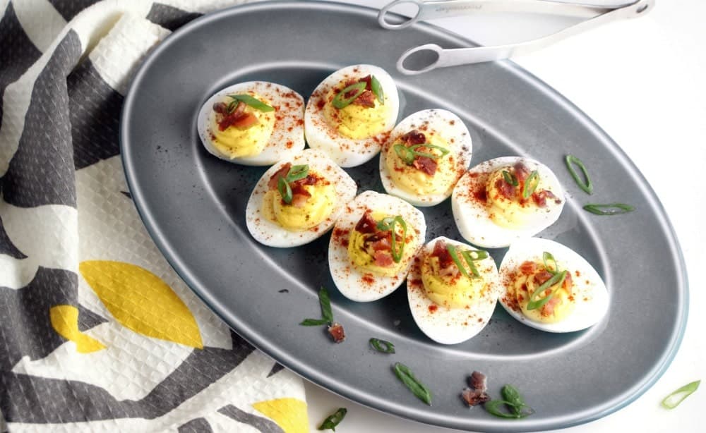 Chipotle Bacon Deviled Eggs