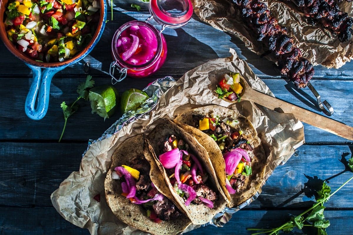 Carnitas Kabob Tacos