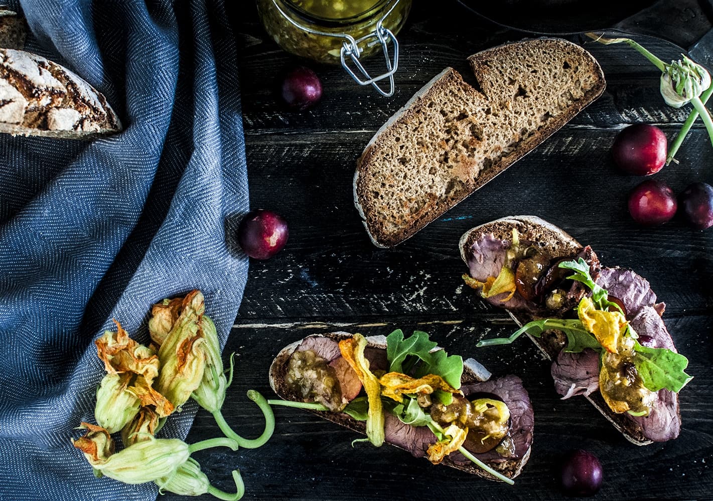 Summer Lamb Salad on "Toast"