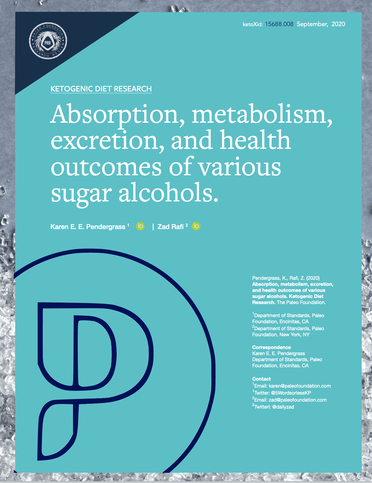 Absorption, metabolism, excretion, and health outcomes of sugar alcohols