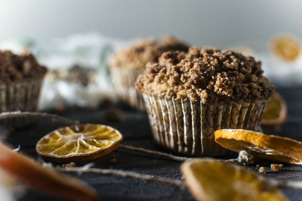 paleo cardamom streusel orange muffins recipe