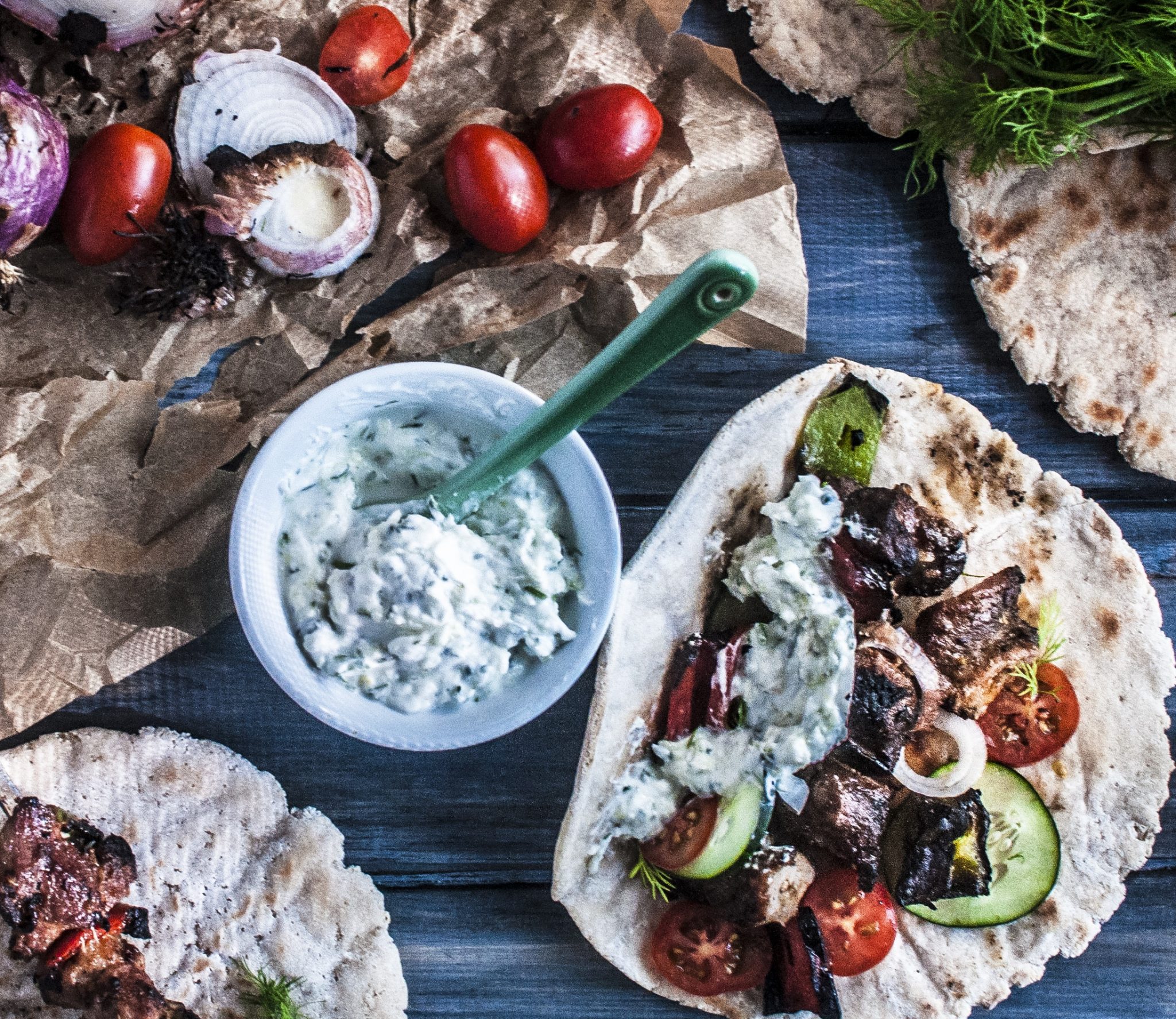 Paleo Lamb Kabob Gyros