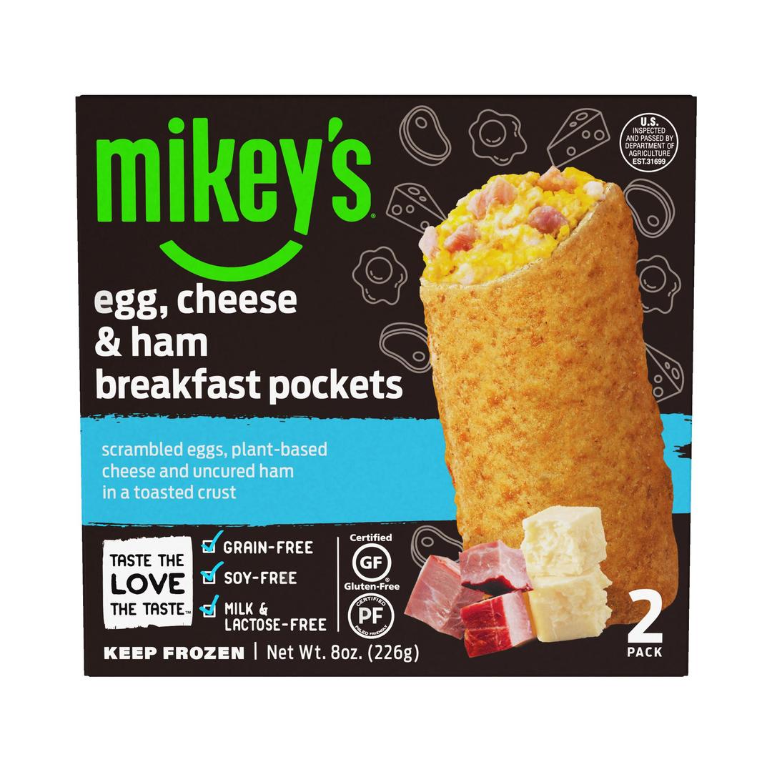 Egg, Cheese, & Ham Breakfast Pockets - Mikey's Muffins - Certified Paleo Friendly by the Paleo Foundation