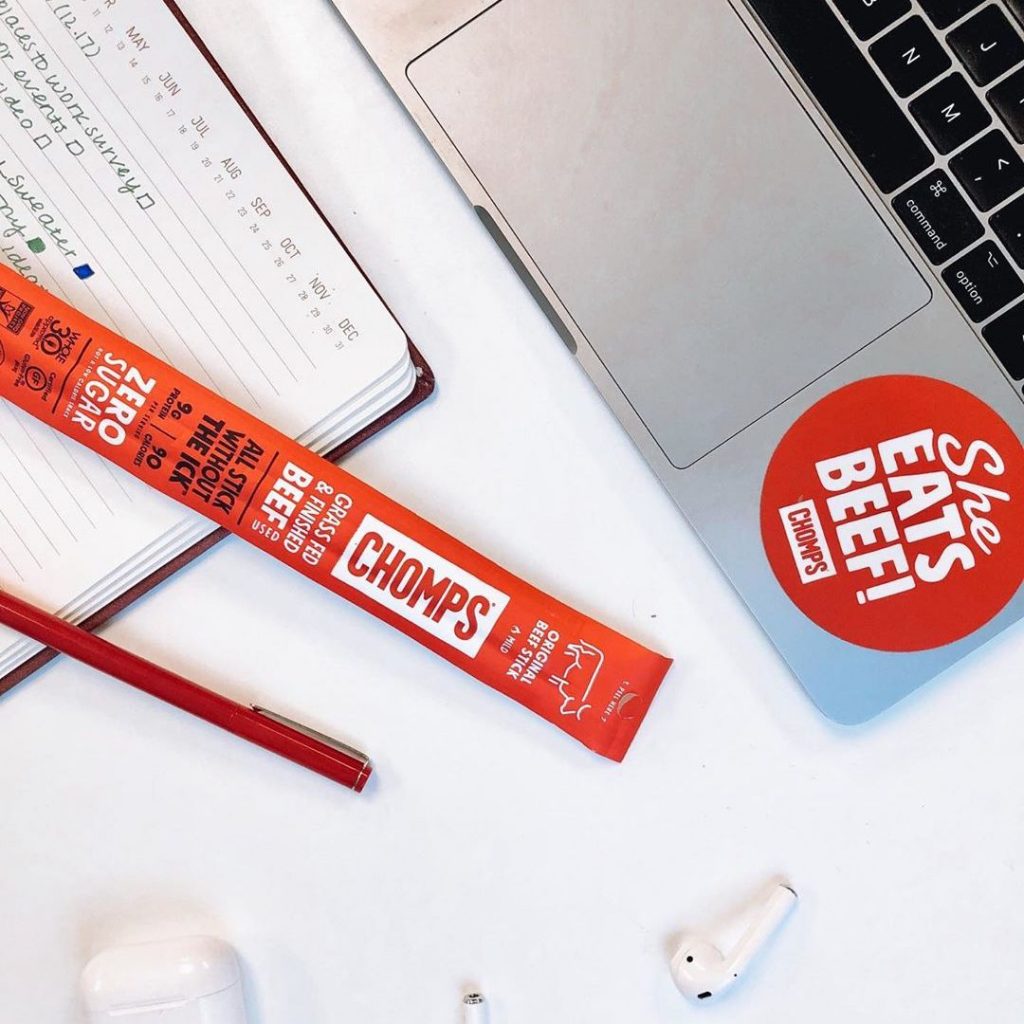 Chomps Snack Sticks 100 GrassFed & GrassFinished Jerky