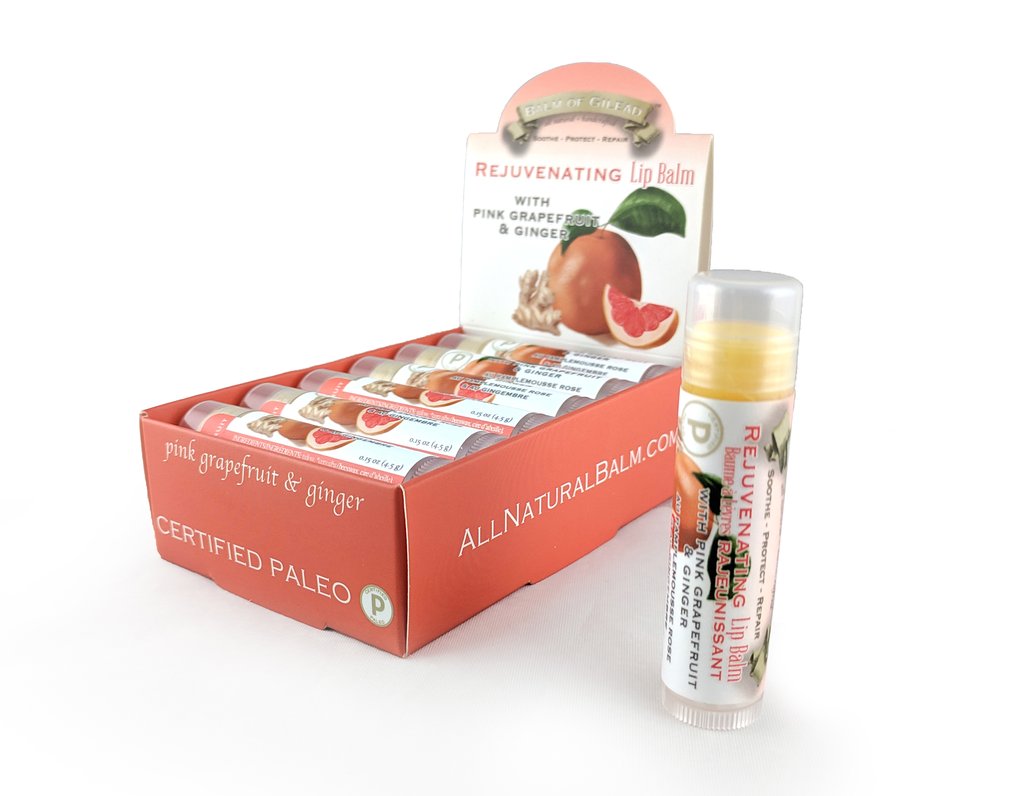 Rejuvenating Pink Grapefruit & Ginger Lip Balm