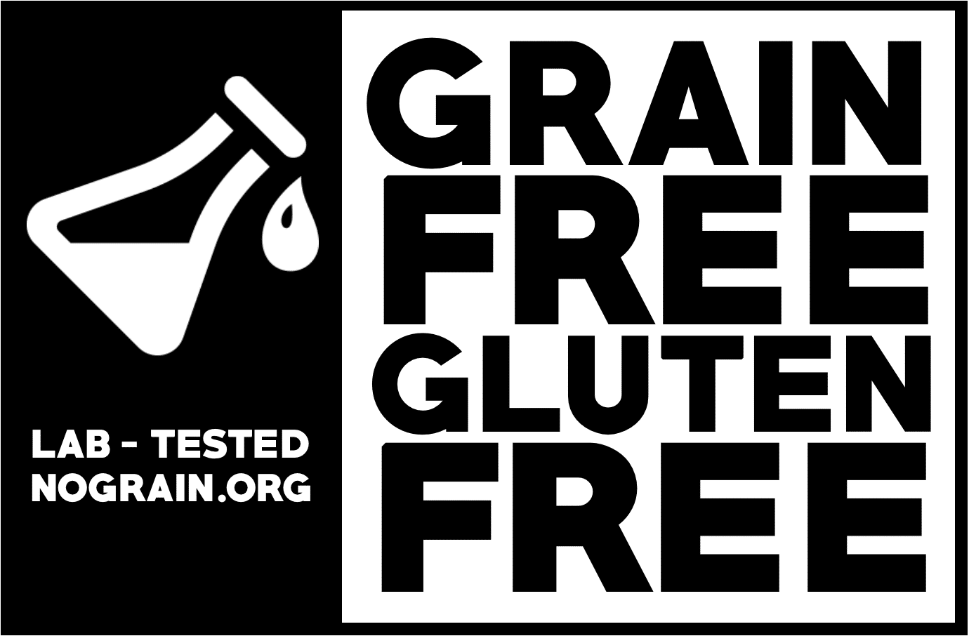 grainfree glutenfree certification from the Paleo Foundation • Paleo