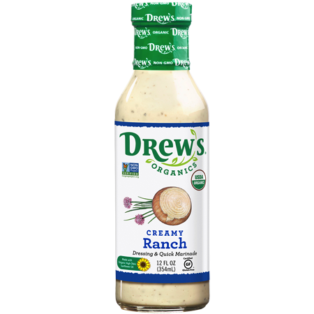 Creamy Ranch Dressing & Quick Marinade - Drew's Organics - Keto Certified by the Paleo Foundation