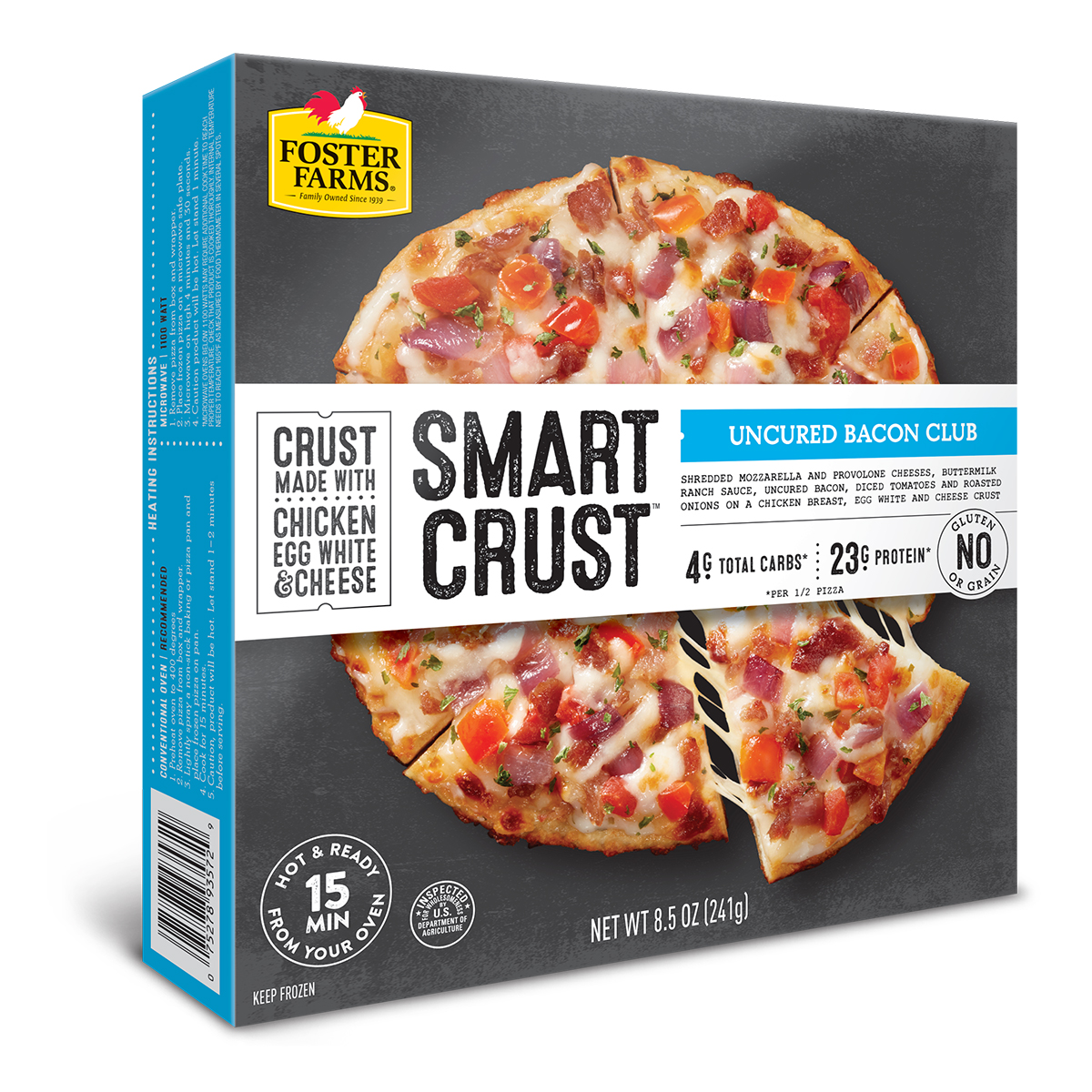 Uncured Bacon Club Pizza
