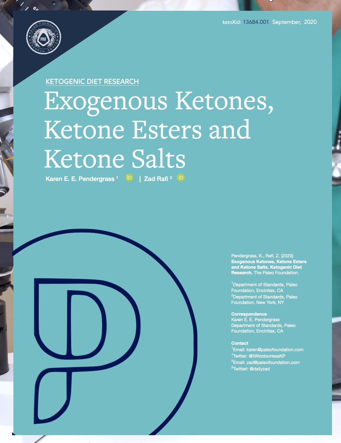Exogenous Ketones, ketone esters, ketone salts