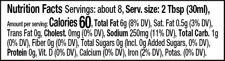 Nutrition facts