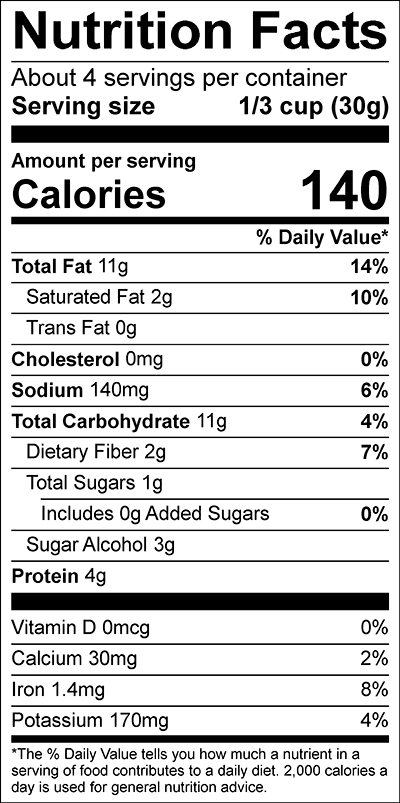Everything Bagel Cashew Crunch NFP - Nature's Heart - Keto Certified by the Paleo Foundation