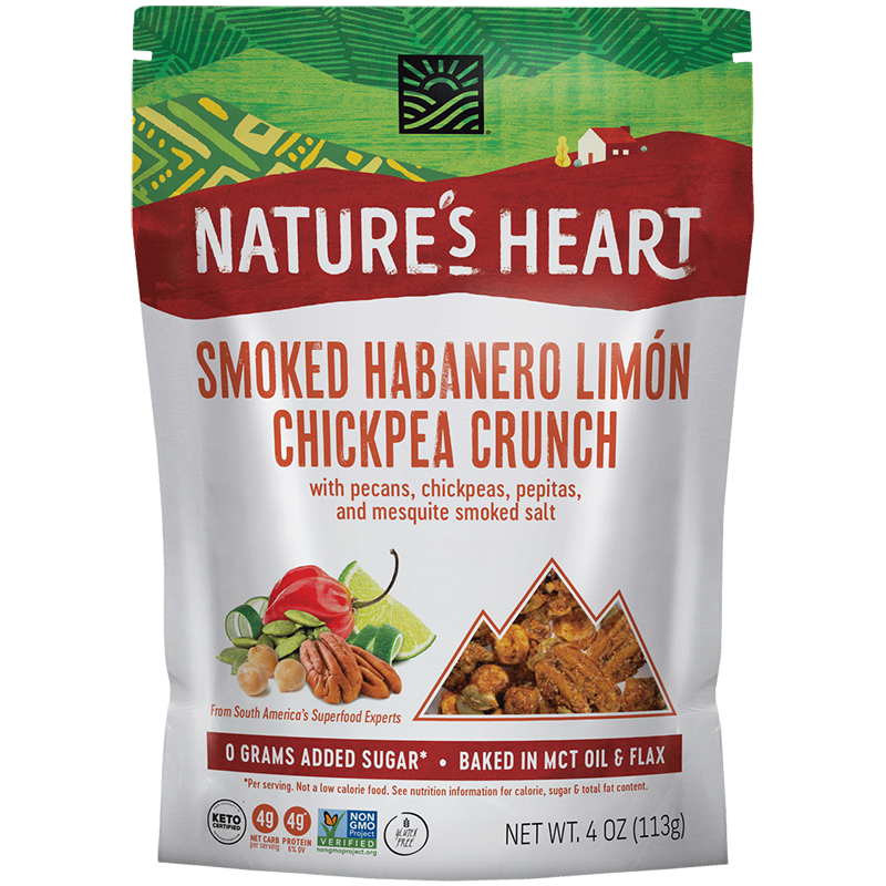 Smoked Habanero Limon Chickpea Crunch - Nature's Heart - Keto Certified by the Paleo Foundation