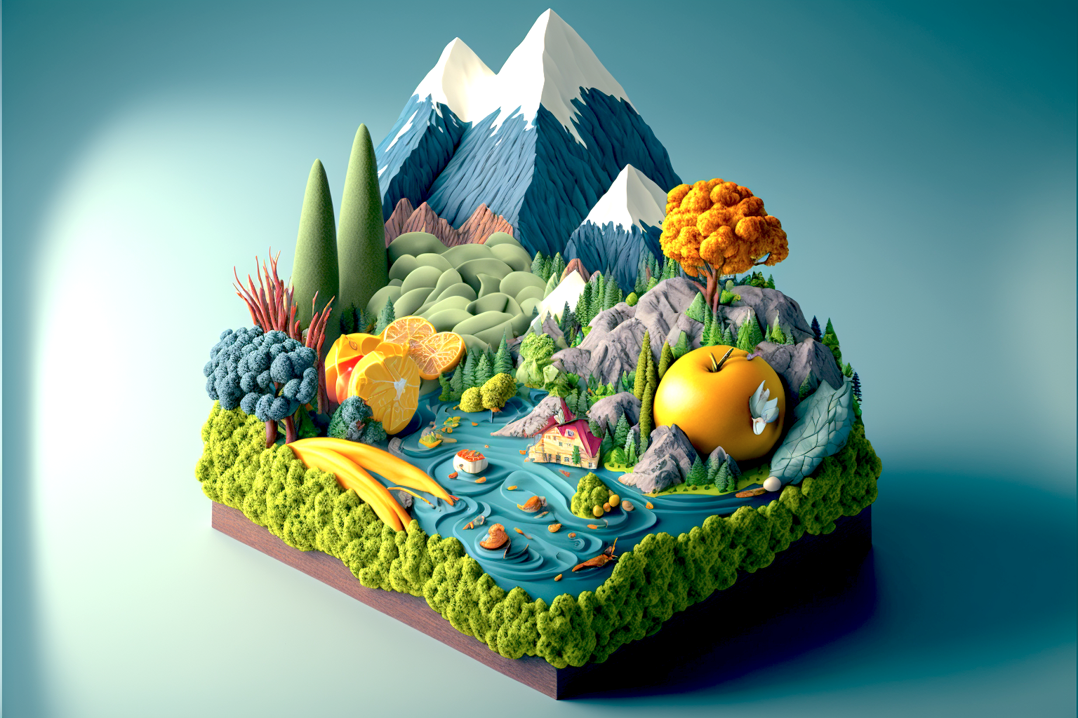 Upscaled food for the planet
