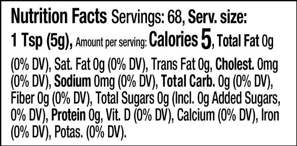 Nutrition facts