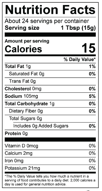 Nutrition facts