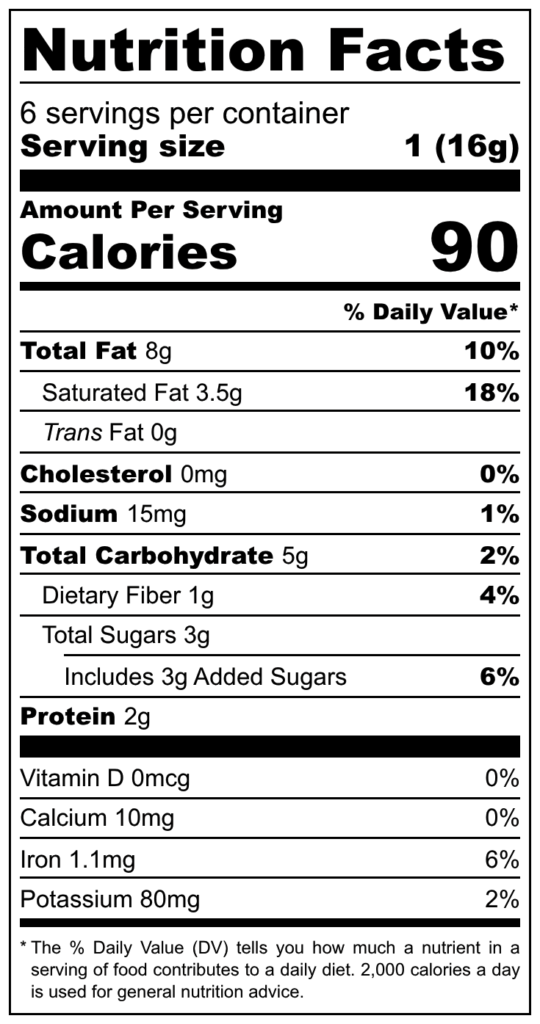 Nutrition facts